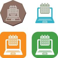 Timetable Icon Design vector