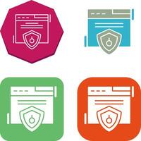 Web Security Icon Design vector