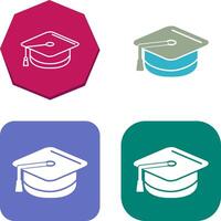 Mortarboard Icon Design vector