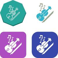 violín icono diseño vector