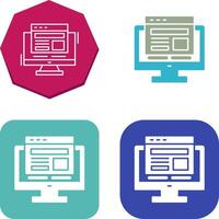 Adaptive Layout Icon Design vector