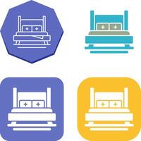 Bed Icon Design vector