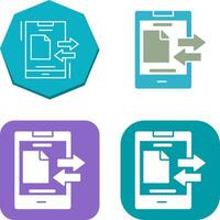 Data Transfer Icon Design vector
