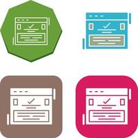 Complete Icon Design vector