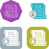 SSL Icon Design vector