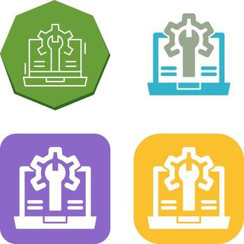 Web Development Icon Design vector