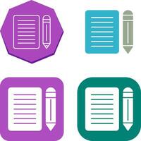 Note Icon Design vector