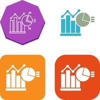 Bar Chart Icon Design vector