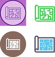 Blueprint Icon Design vector