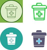 Dustbin Icon Design vector