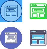 Browser Icon Design vector