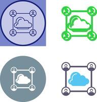 Network Icon Design vector
