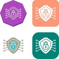Cyber Security Icon Design vector