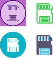 Memory Card Icon Design vector