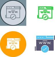 Domain Icon Design vector