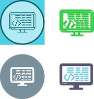 Coding Icon Design vector