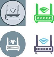 diseño de icono de enrutador wifi vector