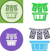 Money Loundering Icon Design vector