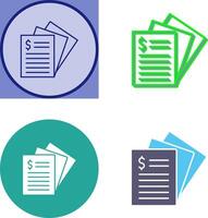 Invoice Icon Design vector