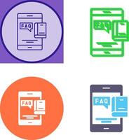 Faq Icon Design vector