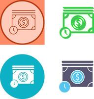 Time is Money Icon Design vector