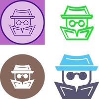 Hacker Icon Design vector