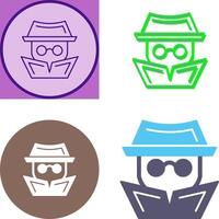 Hacker Icon Design vector