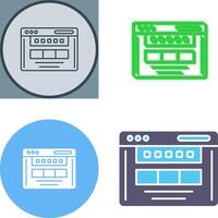 Browser Icon Design vector
