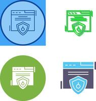 Web Security Icon Design vector