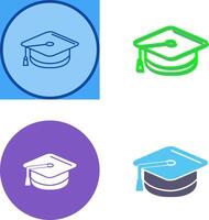 Mortarboard Icon Design vector