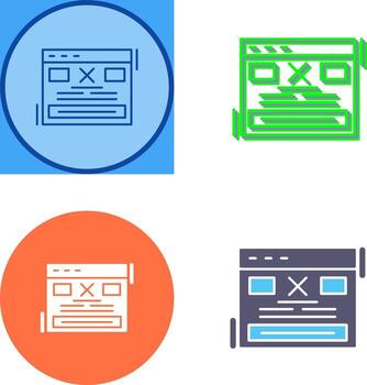 diseño de icono de error vector