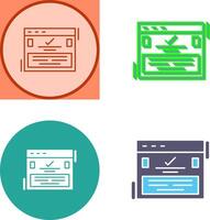 Complete Icon Design vector
