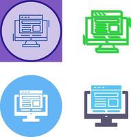 Adaptive Layout Icon Design vector