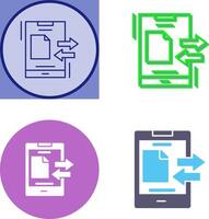 Data Transfer Icon Design vector