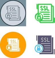 SSL Icon Design vector