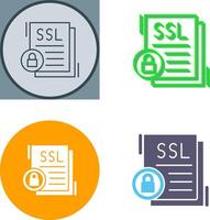 SSL Icon Design vector