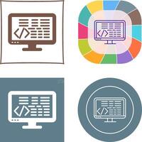 Coding Icon Design vector