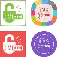 Unlock Icon Design vector