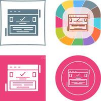 Complete Icon Design vector