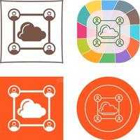 Network Icon Design vector