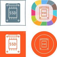 Ssd Icon Design vector