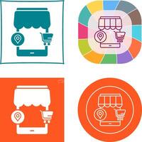 Pin Icon Design vector