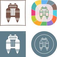 Jetpack Icon Design vector