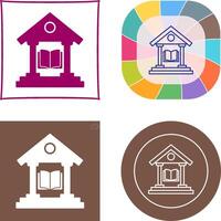 Library Icon Design vector