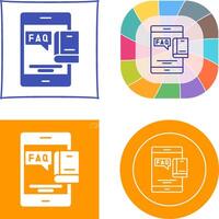 Faq Icon Design vector