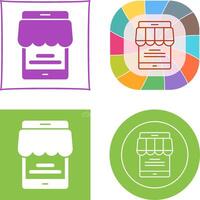Online Store Icon Design vector