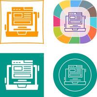 Layout Icon Design vector