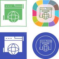 Browser Icon Design vector