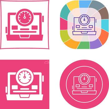 Speedometer Icon Design vector