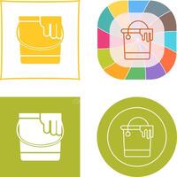 Paint Bucket Icon Design vector